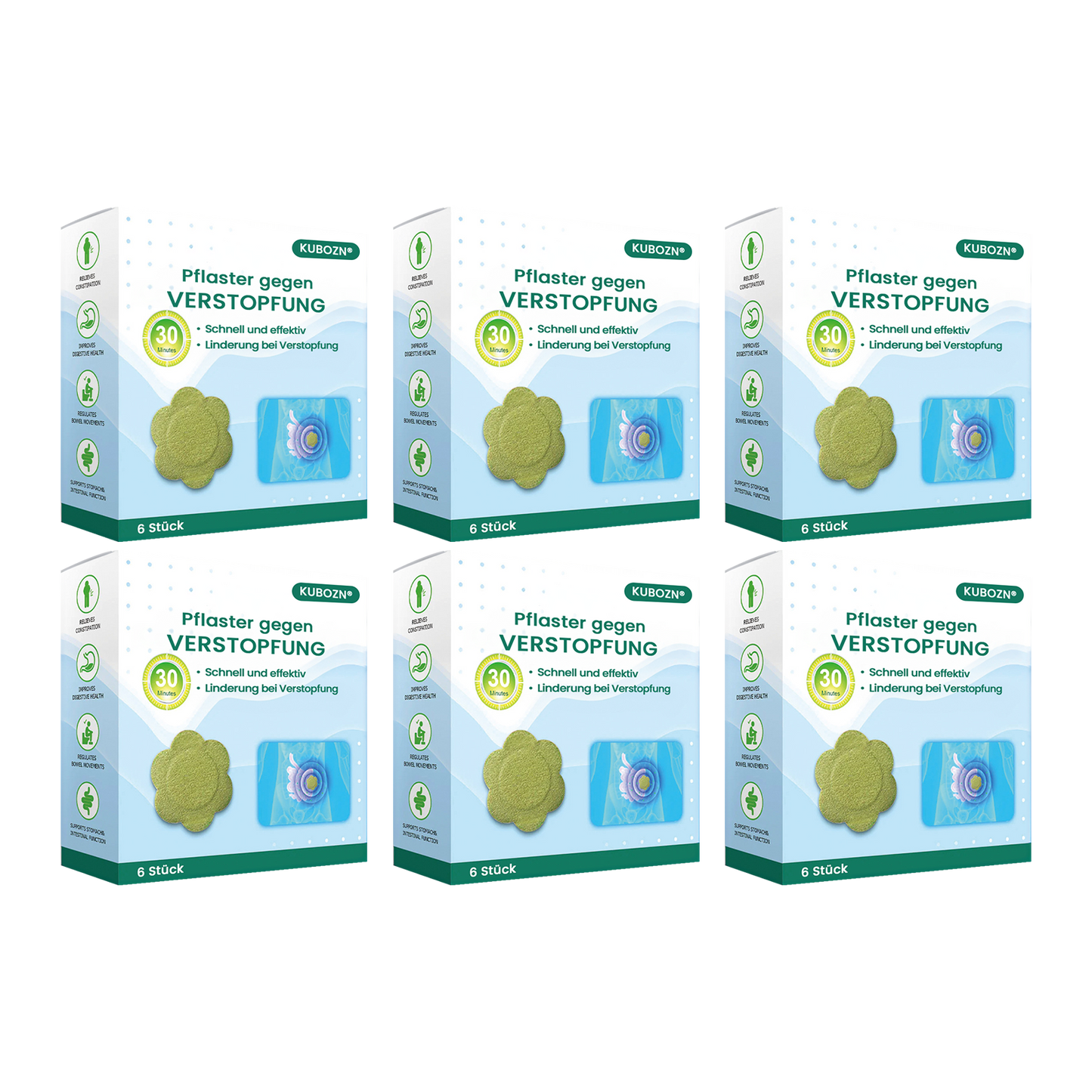 KUBOZN® Pflaster gegen Verstopfung