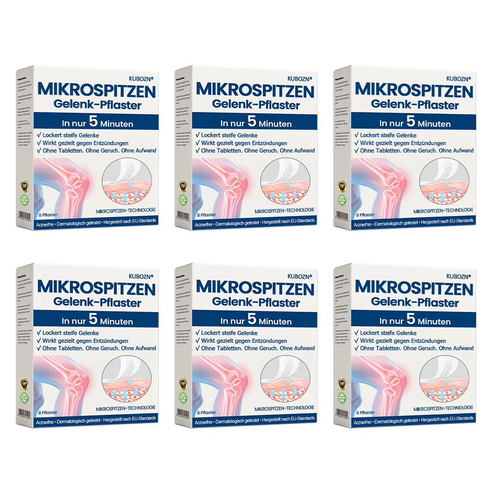 ✅ KUBOZN® Mikrospitzen-Gelenkpflaster – Spürbare Linderung in nur 5 Minuten