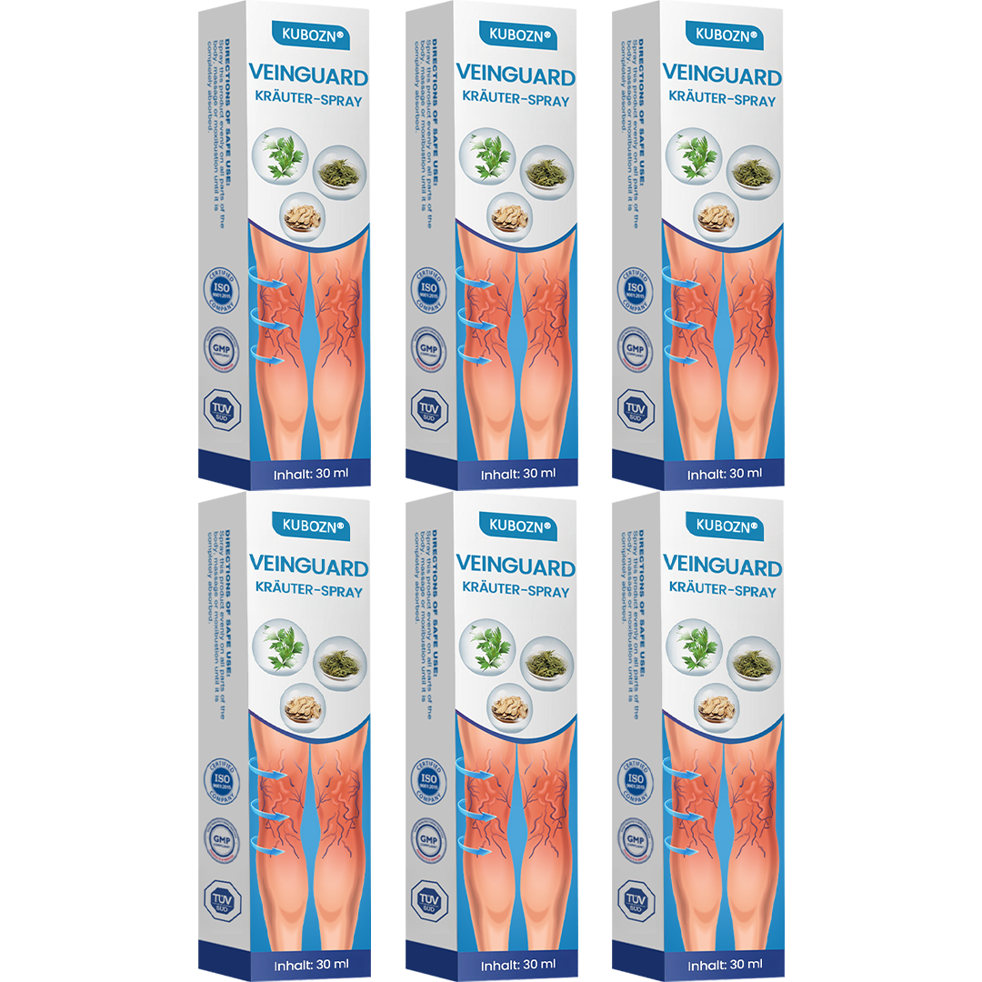 KUBOZN® VeinGuard Kräuterspray-✅Klinisch erwiesen, um Krampfadern in nur 7 Tagen zu beseitigen! 🅱︎