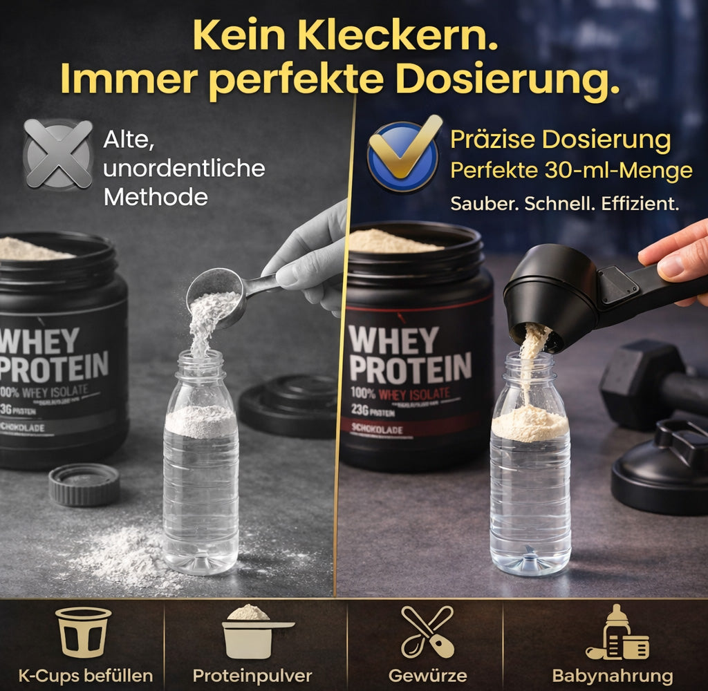 KUBOZN® Mehrzweck-Präzisionslöffel & Trichter für Pulver
