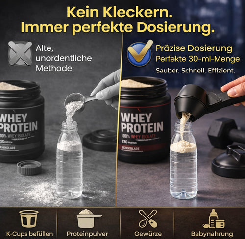 KUBOZN® Mehrzweck-Präzisionslöffel & Trichter für Pulver