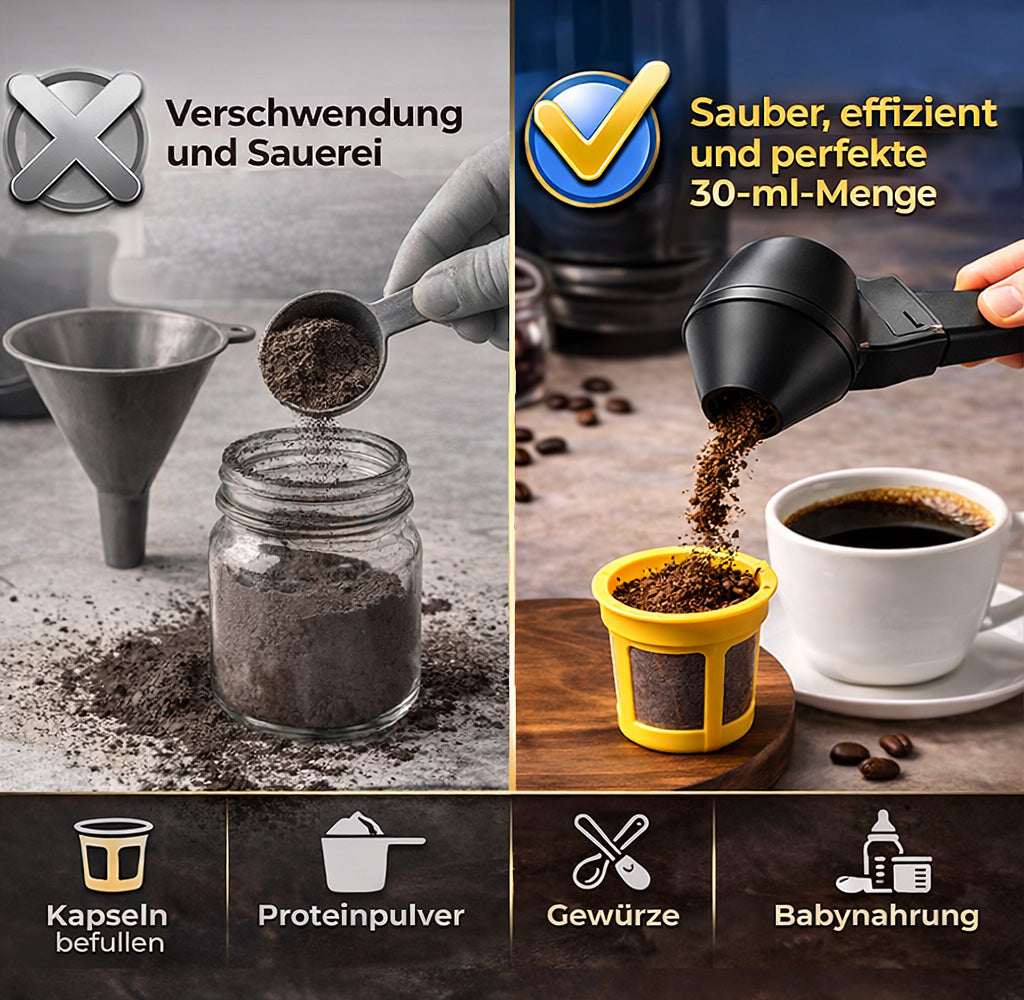 KUBOZN® Mehrzweck-Präzisionslöffel & Trichter für Pulver