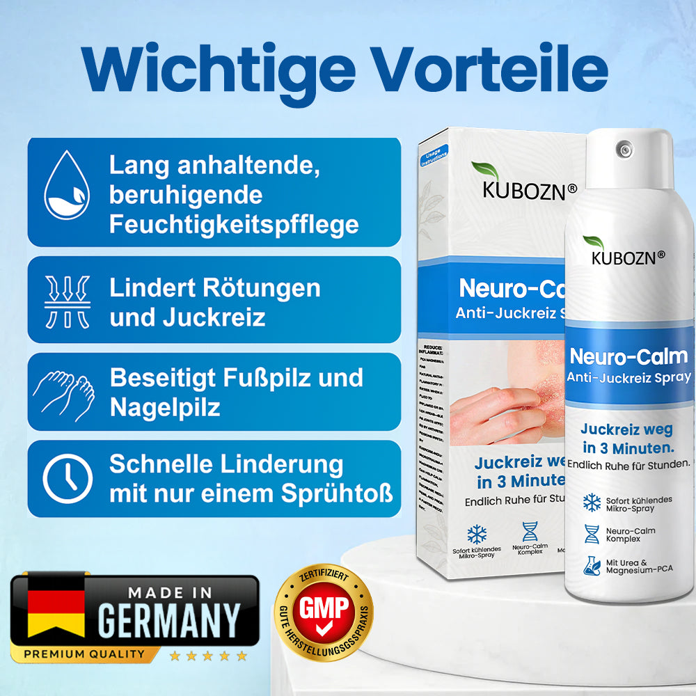 ✅KUBOZN® Neuro-Calm Anti-Juckreiz Akut-Spray – 3-Minuten-Ruhe bei Juckreiz