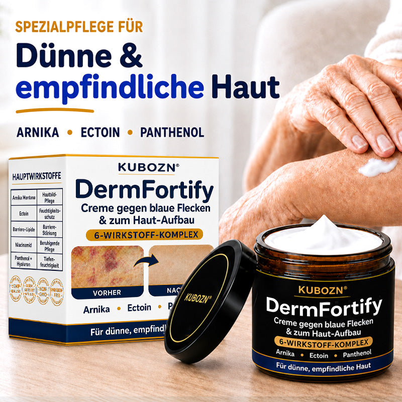 Kubozn® DermFortify – Spezial-Creme gegen blaue Flecken & zum Haut-Aufbau bei dünner, empfindlicher Haut