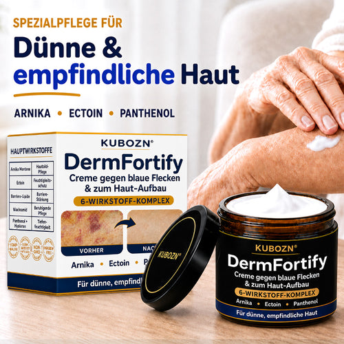 Kubozn® DermFortify – Spezial-Creme gegen blaue Flecken & zum Haut-Aufbau bei dünner, empfindlicher Haut
