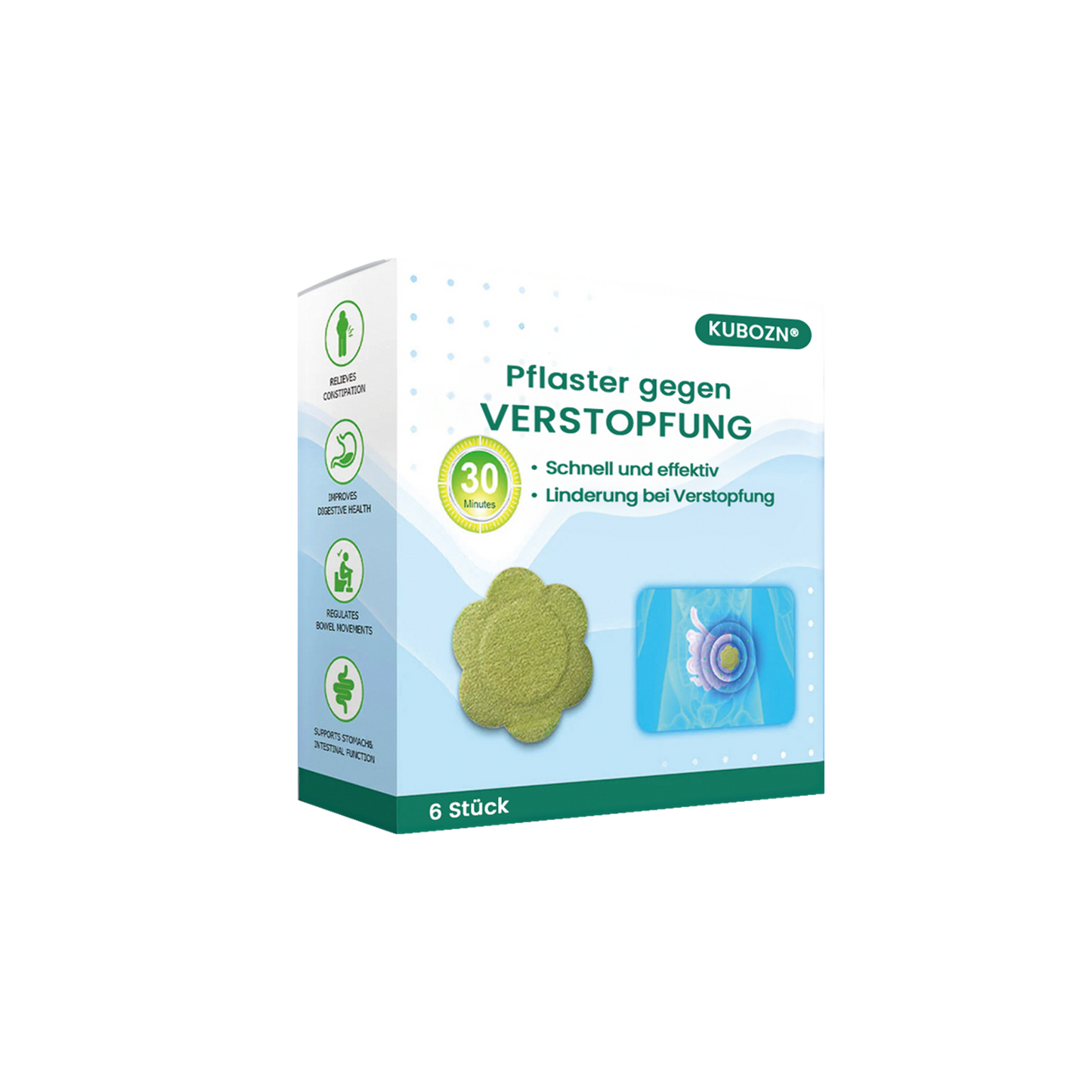 KUBOZN® Pflaster gegen Verstopfung