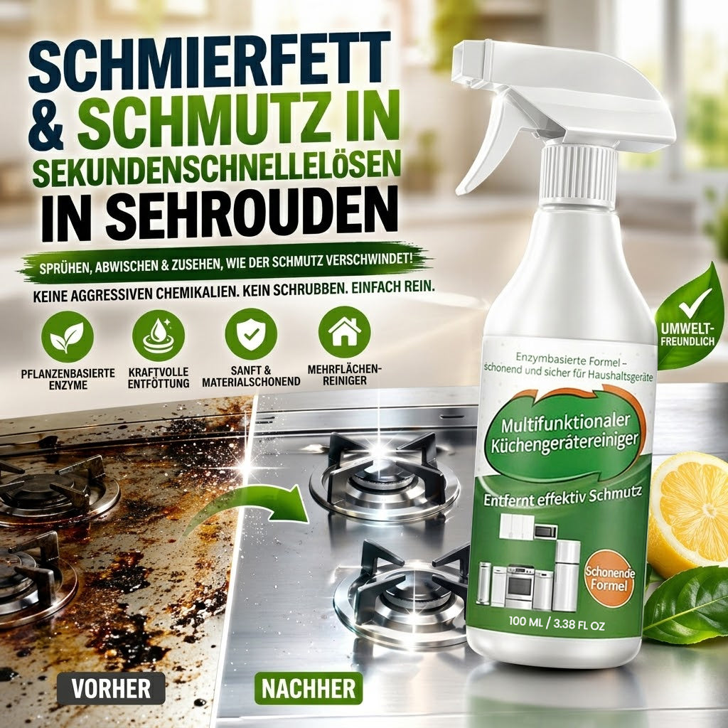 Healrize® Bio-Enzym Schaumreiniger – Starke Fettlösekraft für das ganze Haus