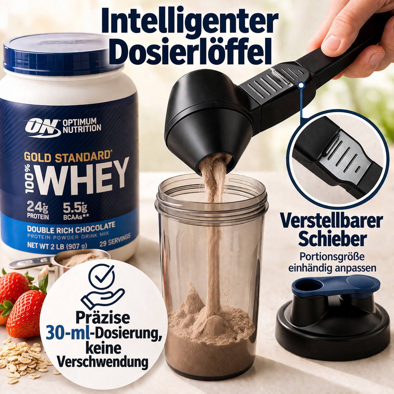 KUBOZN® Mehrzweck-Präzisionslöffel & Trichter für Pulver