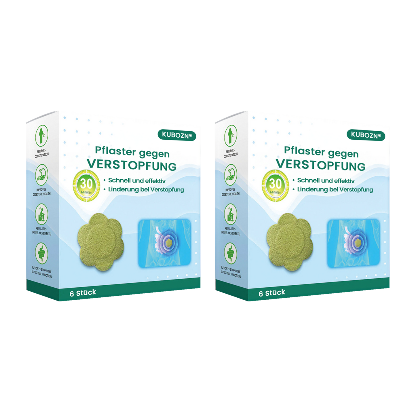 KUBOZN® Pflaster gegen Verstopfung