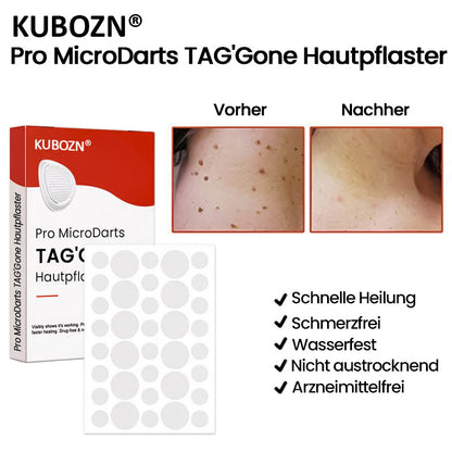 KUBOZN® Pro MicroDarts TAG'Gone Hautpflaster zur Skin-Tag-Entfernung  🅱︎