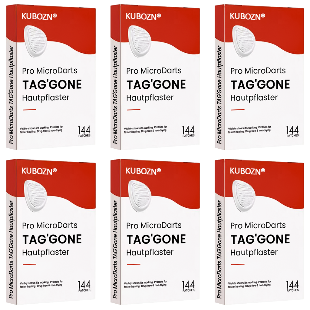 KUBOZN® Pro MicroDarts TAG'Gone Hautpflaster zur Skin-Tag-Entfernung