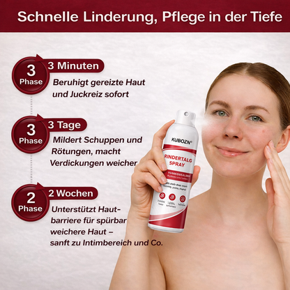 KUBOZN® Rindertalg-Spray für juckende, schuppige Psoriasis-Haut