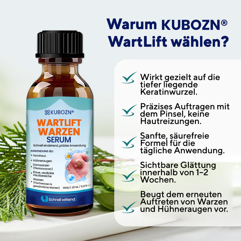 KUBOZN® WartLift Flüssigkeit zur Entfernung von Hühneraugen 🅱︎