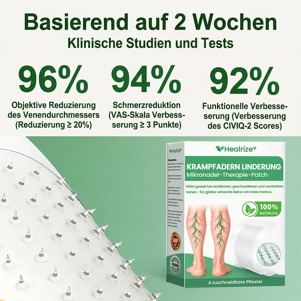 👨‍⚕️🔥Healrize® VeinEase Mikronadel-Technologie⚡Spürbare Wirkung in Tagen – nachhaltige Verbesserung