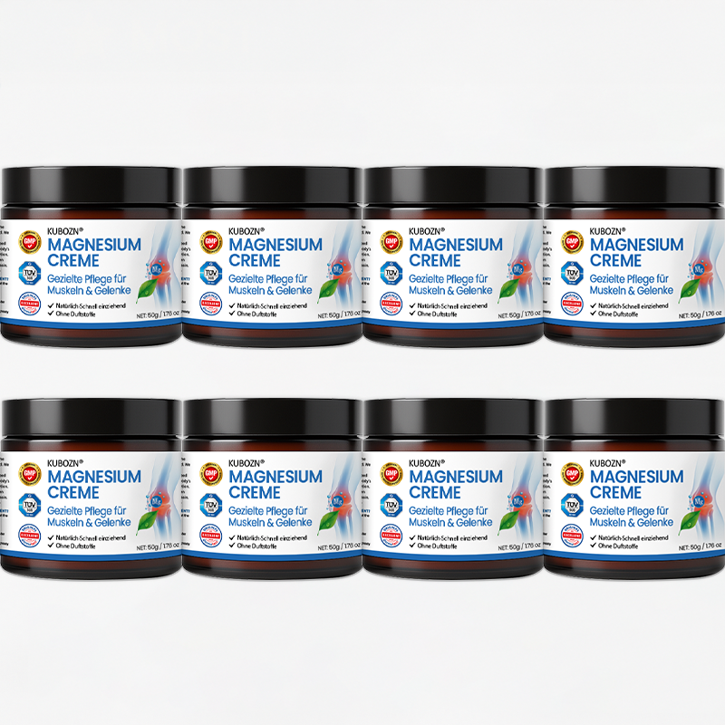 KUBOZN® Magnesium Creme – Spürbare Pflege & Entlastung für Muskeln & Gelenke | Hergestellt in Deutschland