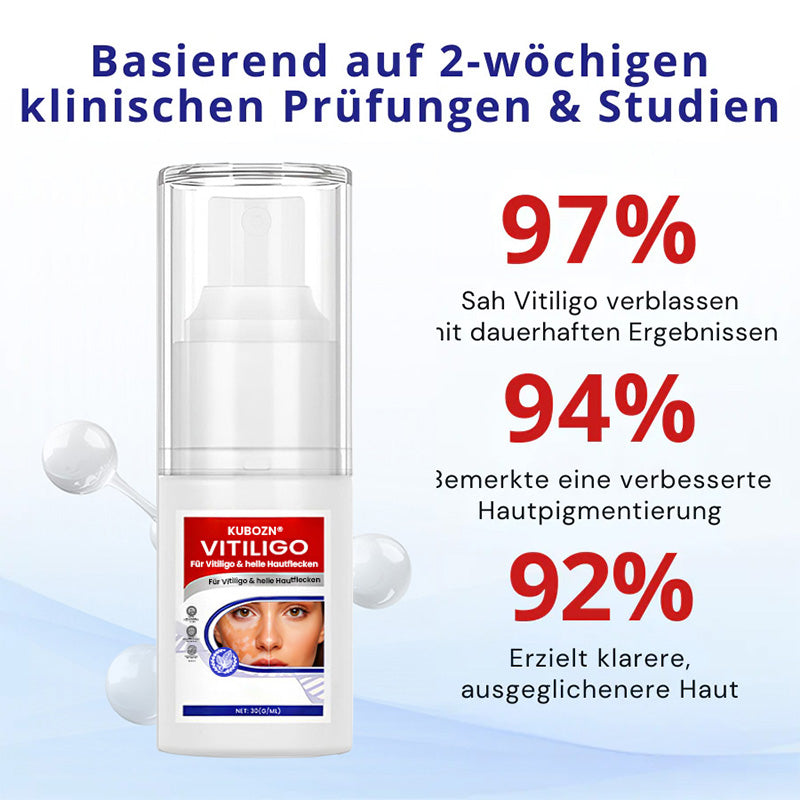 KUBOZN® Spray gegen Vitiligo — Dermatologisch getestet, pflanzlich & steroidfrei  🅱︎