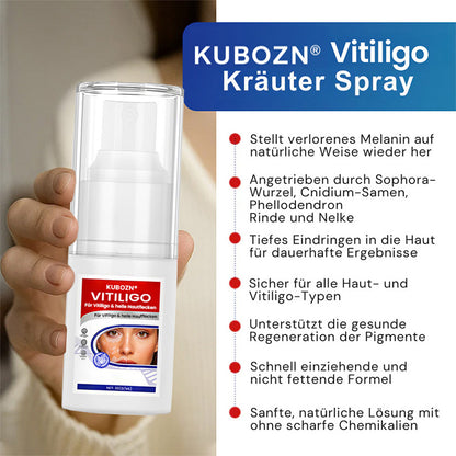 KUBOZN® Spray gegen Vitiligo — Dermatologisch getestet, pflanzlich & steroidfrei  🅱︎