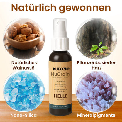KUBOZN® NuGrain Holzreparatur-Set – 60s Reparatur & 3D-Holzfaser-Technologie