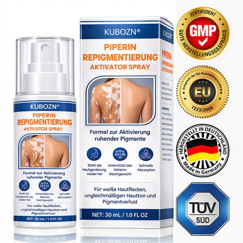 ⚡KUBOZN® Piperin-Repigment-Aktivator-Spray zur Reaktivierung ruhender Pigmentzellen und zur Wiederherstellung der natürlichen Hautfarbe