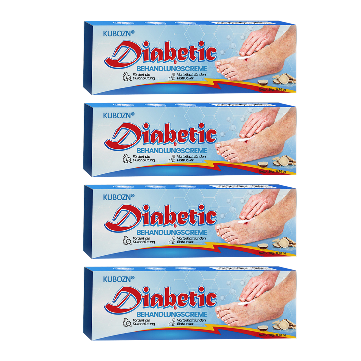 KUBOZN® VitaGluco Diabetes-Behandlungssalbe🌿 Dermatologisch getestet & empfohlen