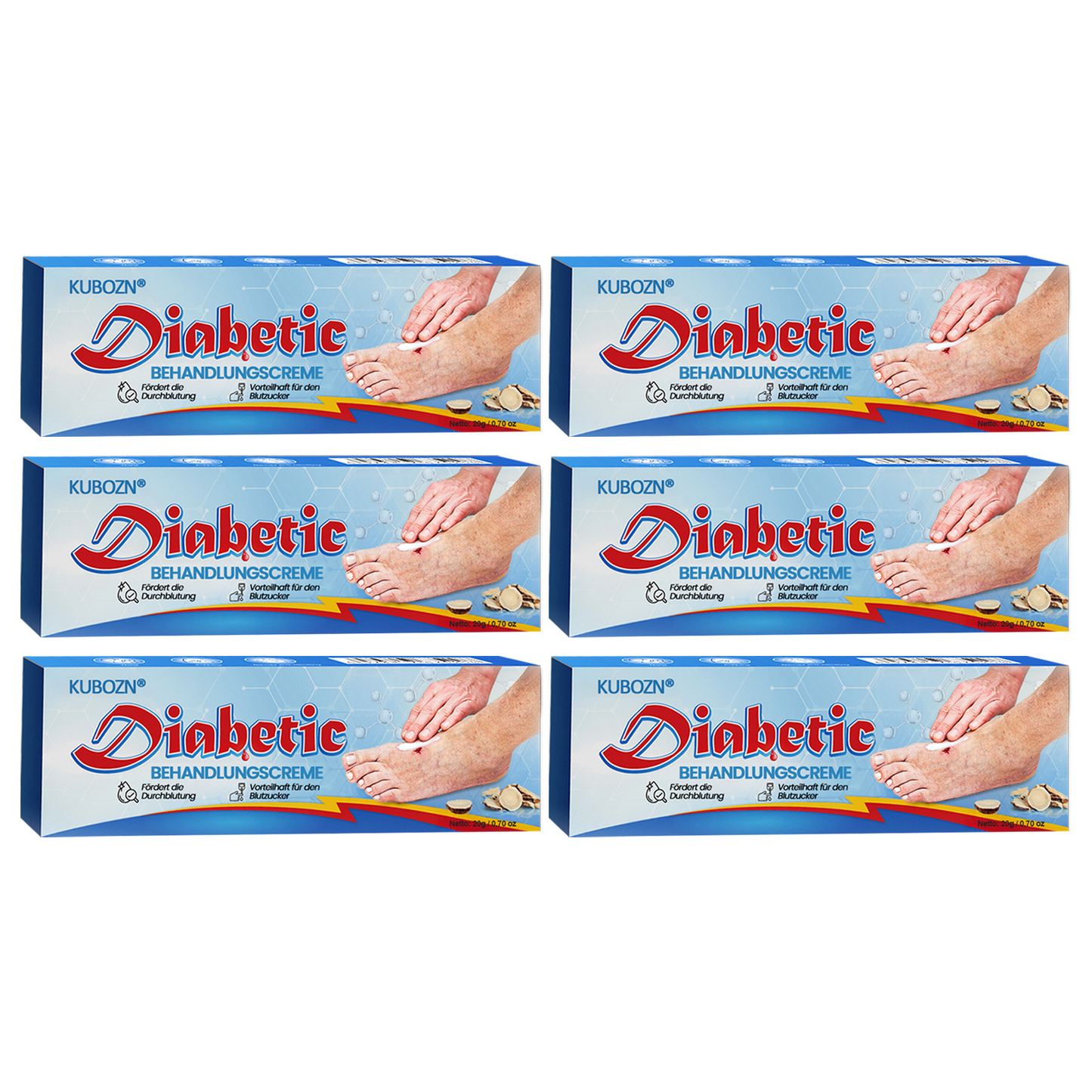 KUBOZN® VitaGluco Diabetes-Behandlungssalbe🌿 Dermatologisch getestet & empfohlen