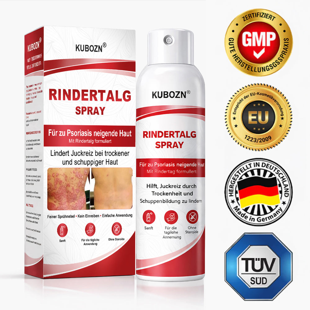 KUBOZN® Rindertalg-Spray für juckende, schuppige Psoriasis-Haut