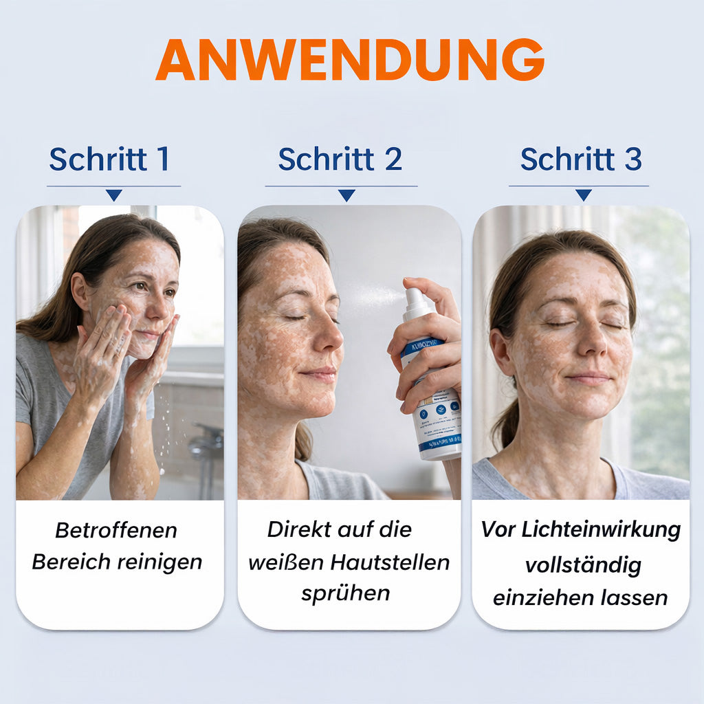 ⚡KUBOZN® Piperin-Repigment-Aktivator-Spray zur Reaktivierung ruhender Pigmentzellen und zur Wiederherstellung der natürlichen Hautfarbe
