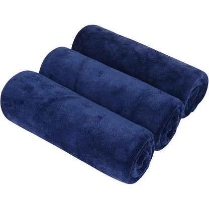 KUBOZN® Schnelltrocknende Mikrofaser-Tücher im 3er-Set – Gedrehte Schlingen für extra Saugkraft