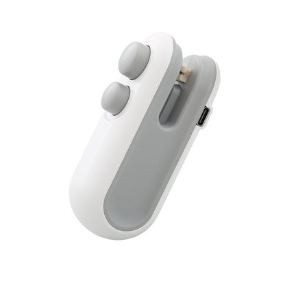 KUBOZN®  2-in-1 Mini-Beutelverschließer & Schneider – USB-aufladbares Heißsiegelgerät 🅂