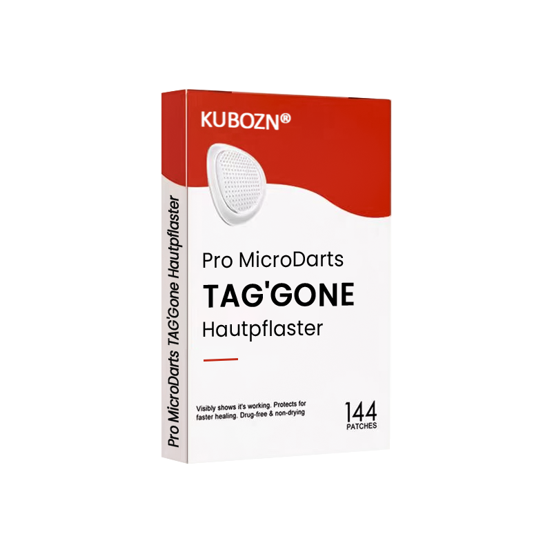 KUBOZN® Pro MicroDarts TAG'Gone Hautpflaster zur Skin-Tag-Entfernung  🅱︎