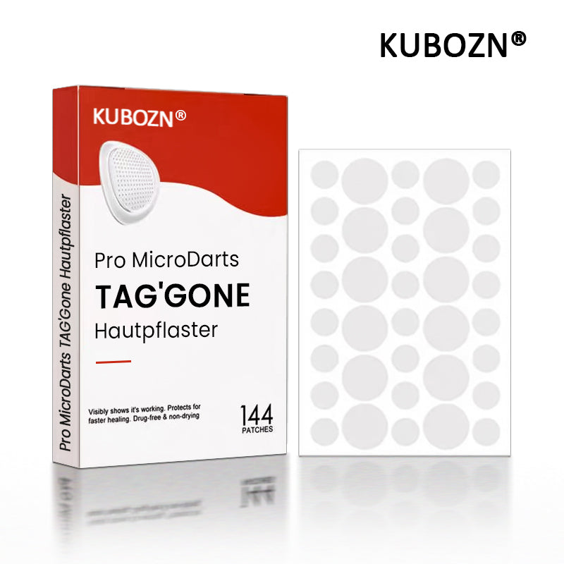 KUBOZN® Pro MicroDarts TAG'Gone Hautpflaster zur Skin-Tag-Entfernung  🅱︎