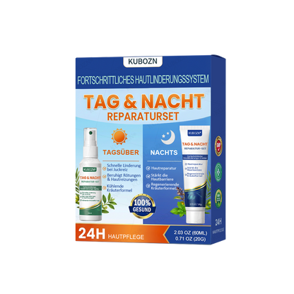 KUBOZN® Psoriasis Tag & Nacht System – 100% steroidfrei gegen Schuppen & Plaque