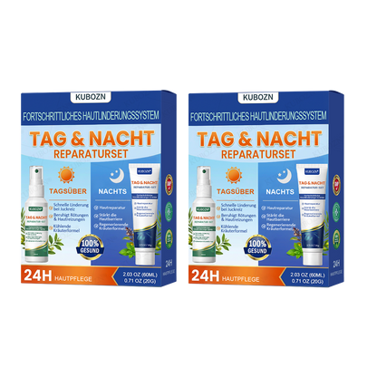 KUBOZN® Psoriasis Tag & Nacht System – 100% steroidfrei gegen Schuppen & Plaque