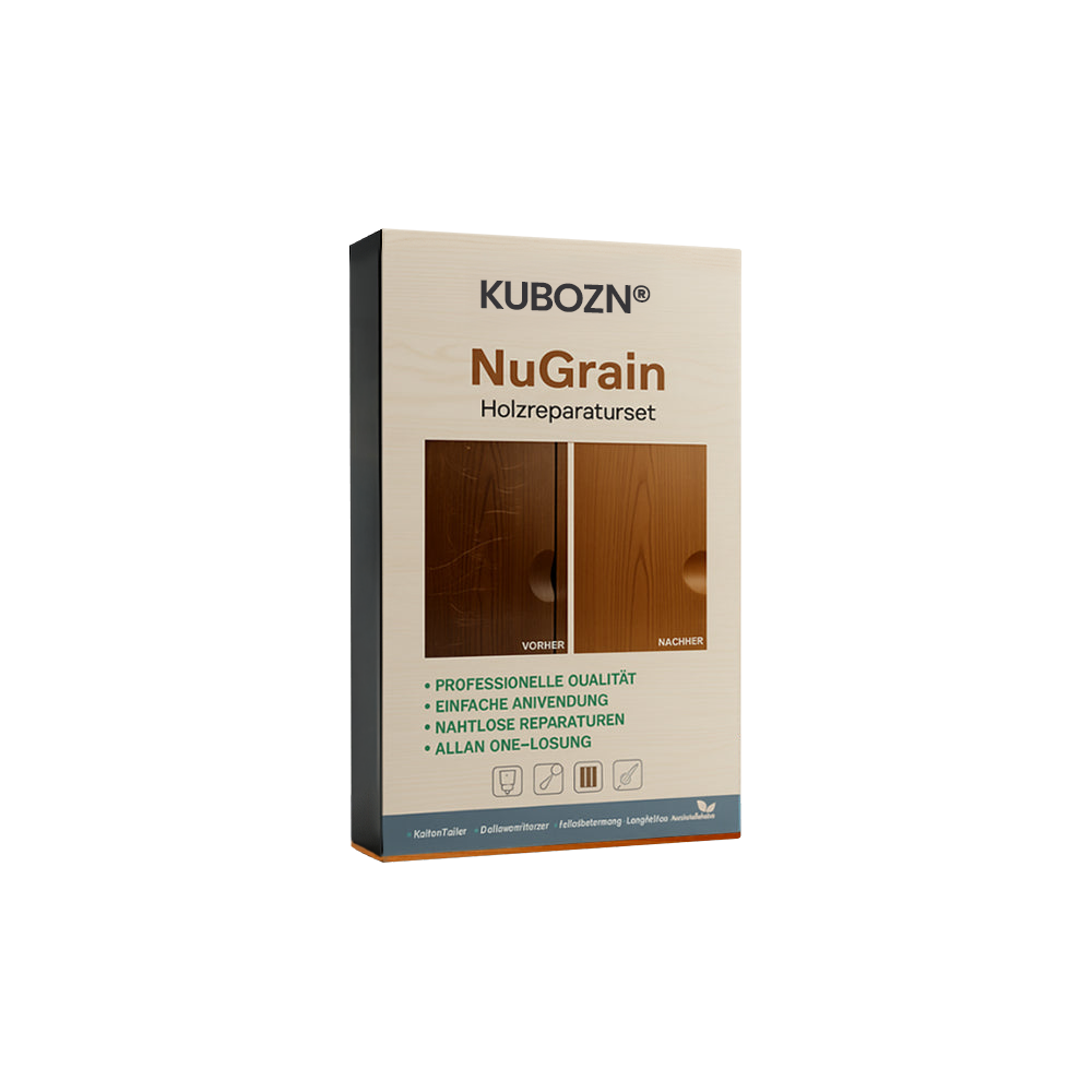 KUBOZN® NuGrain Holzreparatur-Set – 60s Reparatur & 3D-Holzfaser-Technologie