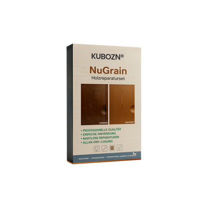 KUBOZN® NuGrain Holzreparatur-Set – 60s Reparatur & 3D-Holzfaser-Technologie
