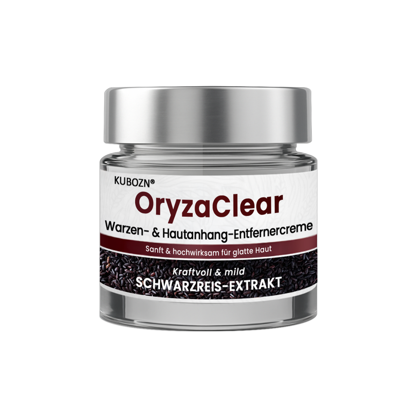 ⭐ KUBOZN® OryzaClear – Schwarzreis-Extrakt Creme gegen Hautanhänge & raue Stellen – sanft, pflanzlich & sichtbar wirksam  🅱︎