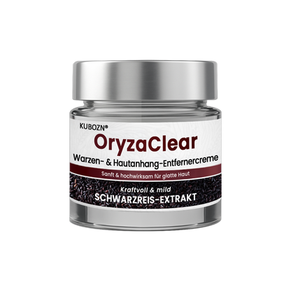 ⭐ KUBOZN® OryzaClear – Schwarzreis-Extrakt Creme gegen Hautanhänge & raue Stellen – sanft, pflanzlich & sichtbar wirksam  🅱︎