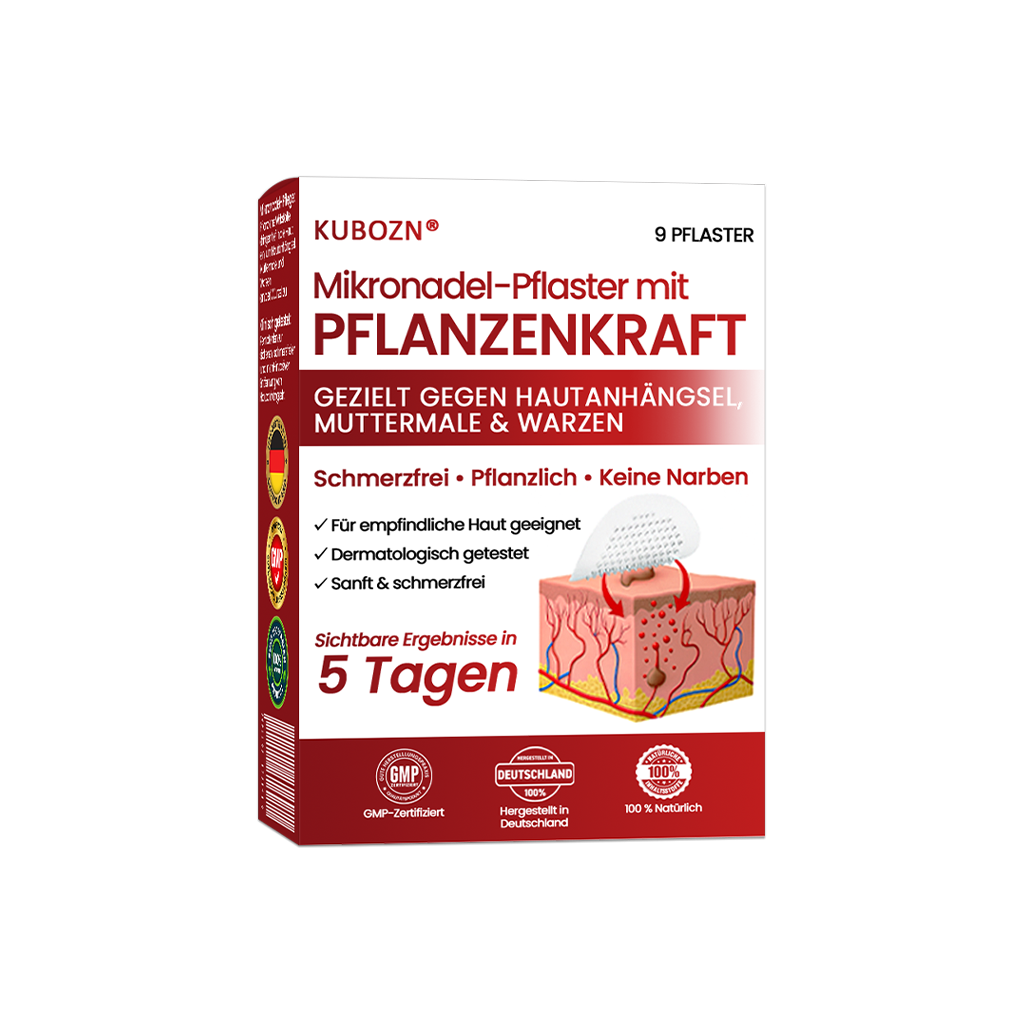 🔥 KUBOZN® Mikronadel-Pflaster – 2025 optimierte Formel gegen Hautanhängsel & Warzen
