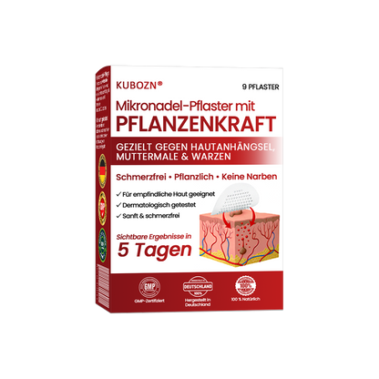 🔥 KUBOZN® Mikronadel-Pflaster – 2025 optimierte Formel gegen Hautanhängsel & Warzen
