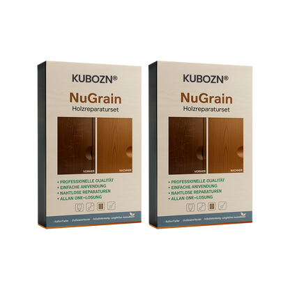 KUBOZN® NuGrain Holzreparatur-Set – 60s Reparatur & 3D-Holzfaser-Technologie