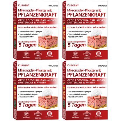 🔥 KUBOZN® Mikronadel-Pflaster – 2025 optimierte Formel gegen Hautanhängsel & Warzen