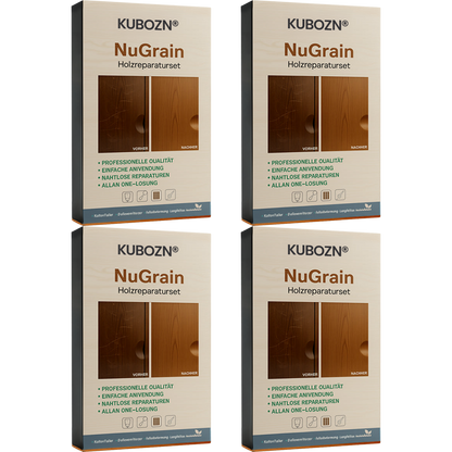 KUBOZN® NuGrain Holzreparatur-Set – 60s Reparatur & 3D-Holzfaser-Technologie