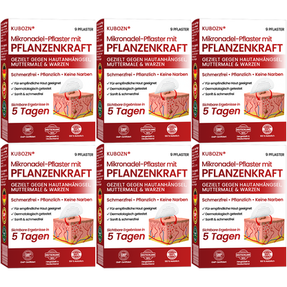 🔥 KUBOZN® Mikronadel-Pflaster – 2025 optimierte Formel gegen Hautanhängsel & Warzen